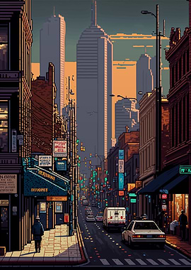 Melbourne Pixel art
