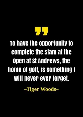 Tiger Woods quote
