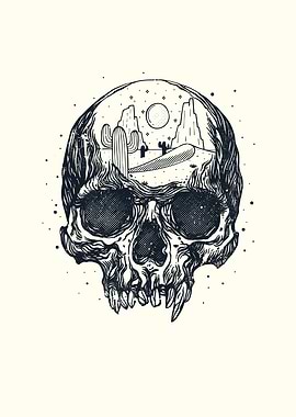 Space Skull Desert