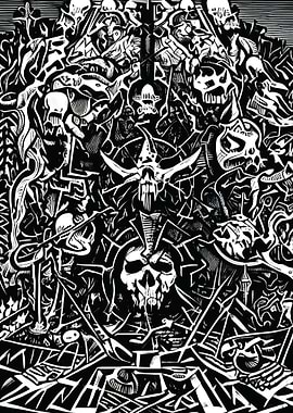 skull kindgom gothic art