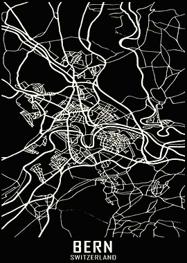 Bern Switzerland City Map
