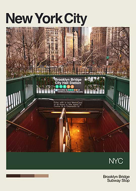 New York Subway Stop NYC