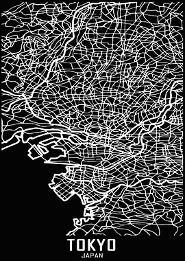 Tokyo Japan City Map