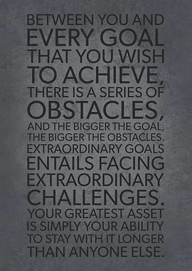 Goals vs Obstacles