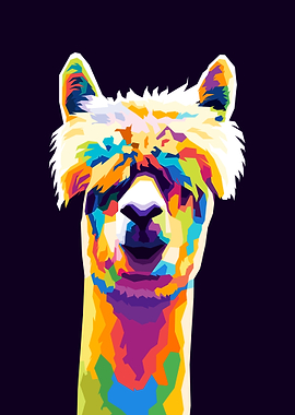Alpaca Pop art