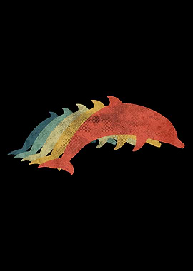 Dolphin Retro Vintage