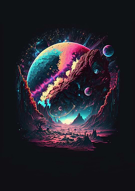 Planets crash together