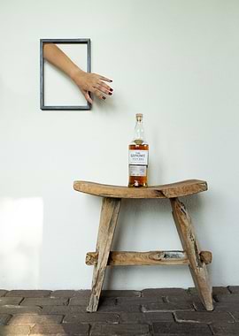 Reaching out for a bottle