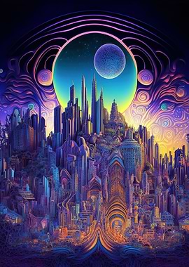 Fantasy Futuristic City