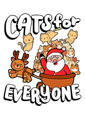 Cats Santas Reindeer