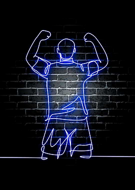 Neon Football Sport