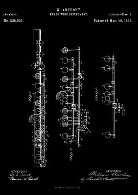 Clarinet patent 1895