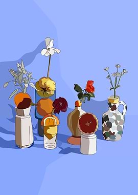 Floral Still Life Lilac