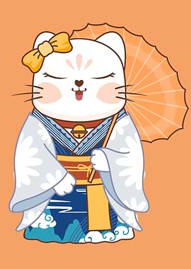 Japanese Kimono Cat