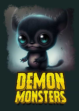 Cuddly demon monster