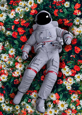 Astronaut Flower Bed