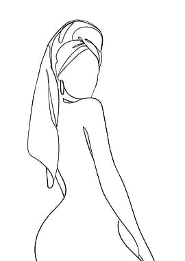 Woman with Bath towel