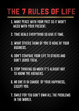 the 7 rules of life