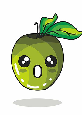 Emoticon Apple Wow Art