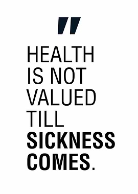 Health is Not Valued