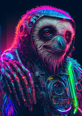 sloth cyberpunk
