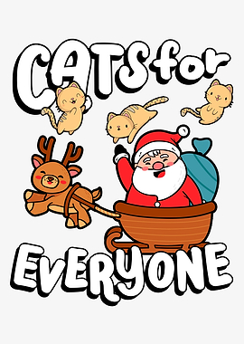 Cats Santas Reindeer