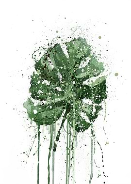 Botanical Monstera Leaf