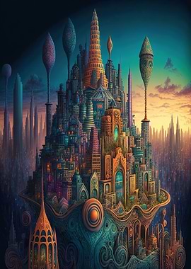 Fantasy Futuristic City