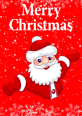 santa claus happy art