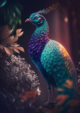 A beautiful peacock