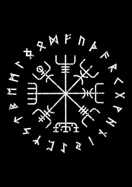 Runes Vegvisir Viking