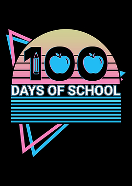 100 Days of School Retro