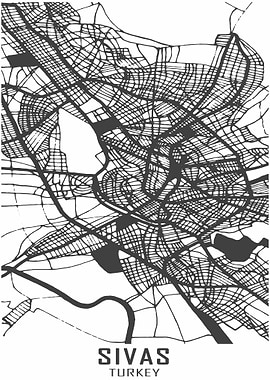 Sivas Turkey City Map
