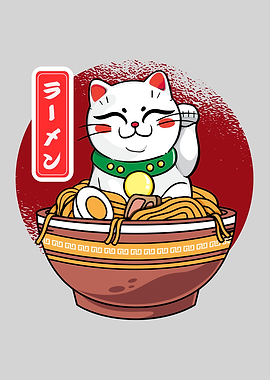 Japanese Cat Eating Japan