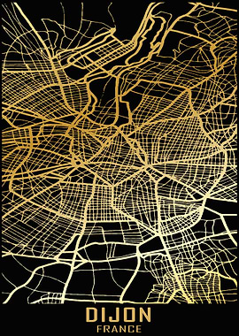 Dijon France City Map