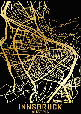 Innsbruck Austria City Map