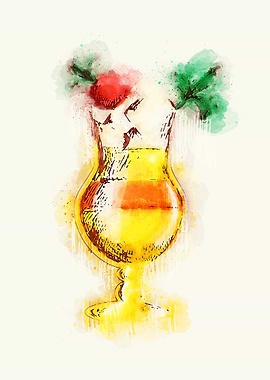 Vintage Cocktail Drink