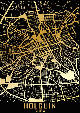 Holguin Cuba City Map