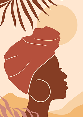 African woman nature sun