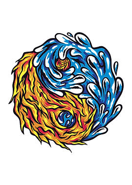 Fire and Water Yin Yang