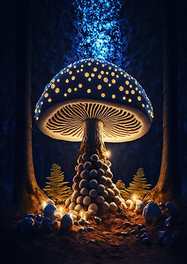 Mushroom Christmas New