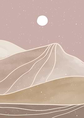 Mountain art painting