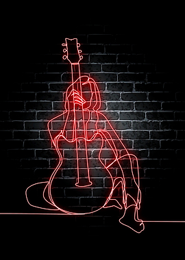 Guitar Neon Music