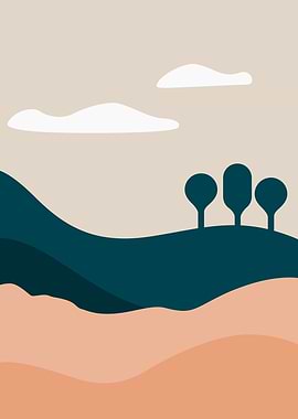 Minimalist nature hills