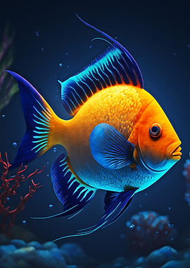 Cute tropical fish