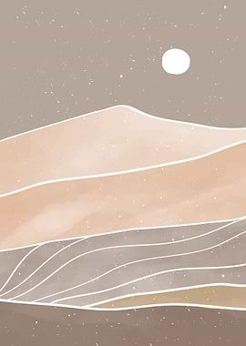 Abstract Mountain art