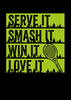 Serve smash win and love i