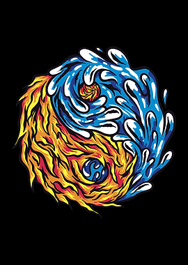 Yin Yang Fire and Water