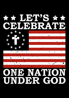 4th July National Flag GOD