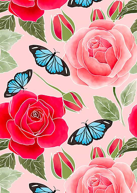 Victorian rose garden